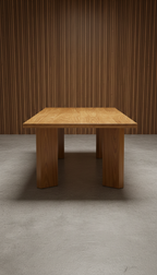 Teak Wood Dining Table in a new setting